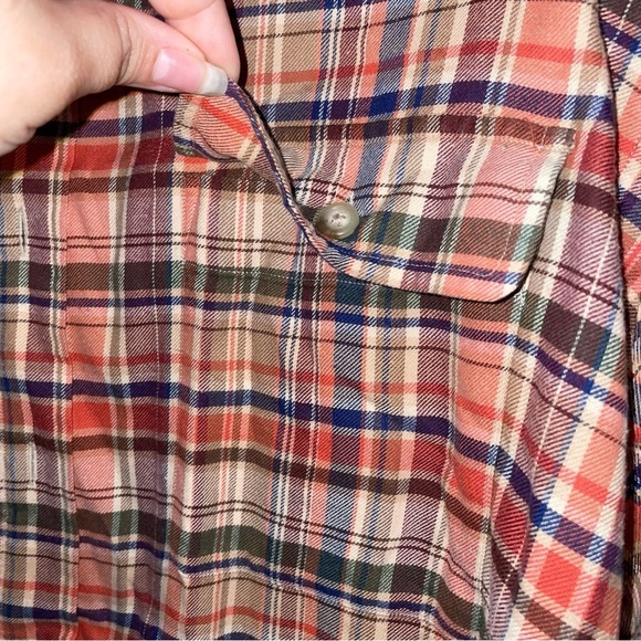 Polo by Ralph Lauren Plaid Button Up Collared Shirt with Elbow Patches Size XXL - Picture 4 of 8